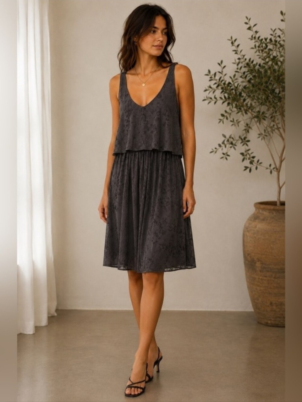 64. Babaton 100% Silk Sz M